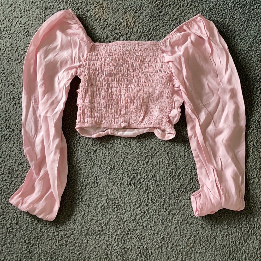 NWT ruched front crop top - Picture 4 of 4